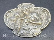 Sterling Silver Baby Angle Pendant Pin 8.18 Grams