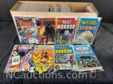 Long Box Approx 250 Comics Vault of Horror, Weird Science, Wonder Woman, Zorro more