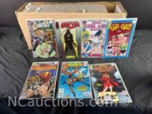 Long Box Approx 250 Comics Girl Crazy, Grifter, Hawk n Dove more
