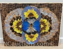 Abstract Butterfly Wing Art Painting 12x16