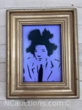 Framed stencil Art of Person Strmes 7932 8x10