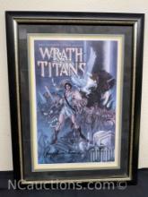 Framed Signed Wrath of the Titans Ray Harryhausen Lmtd Print 45/300