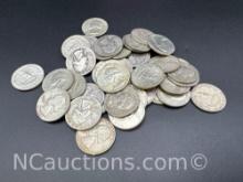 90% Silver Washington Quarters 248 Grams