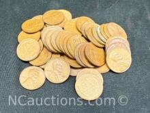 1957 Wheat Pennies 153g Total