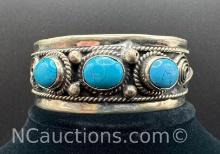 Turquoise Cuff Bracelet 37.06 Grams