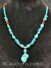 Turquoise Necklace 30g Total