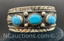 Navajo Turquoise Cuff Bracelet 37 Grams