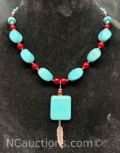 Turquoise Necklace 48g Total
