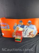 2 Camel Ads and Candy Cigarette Bank Collectible