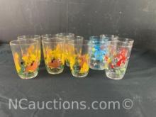 Collectible Disney glassware Lion king Aladdin and little mermaid