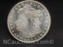 .999 Fine silver 31.26 grams Morgan Dollar look a like
