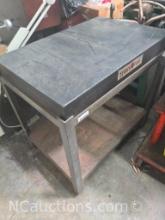 3ft x 2ft Granite Balancing table adjustable feet esterline micro flat