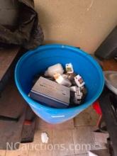 55 gallon drum of electronics