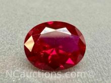 Stunning 4ct Oval Cut Ruby Gemstone