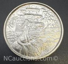 2 Troy Oz .999 Fine Silver Pirate Bullion Coin
