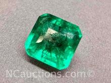 9ct Square Cut Emerald Gemstone