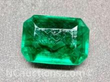 9.6ct Emerald cut Emerald Gemstone