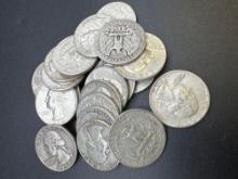 90% Silver Washington Quarters 136 Grams