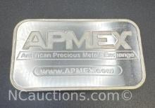 APMEX 1 Troy Oz .999 Fine Silver Eagle Bullion Bar