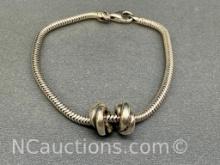 Italy 925 Sterling Silver Bracelet 11g Total