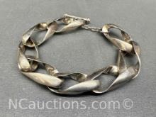 Sterling Silver Chain Bracelet 41g Total
