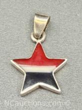 Sterling Silver Star Pendant 6.7g