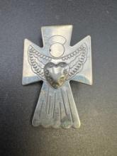 Sterling Silver Angle Cross Pin