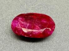 14.6ct Oval Cut Ruby Gemstone