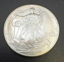 2003 1 Troy Oz .999 Fine Silver American Eagle Bullion Coin
