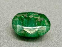 12.3ct Oval Cut Emerald Gemstone