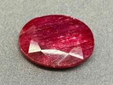 13.7ct Oval Cut Ruby Gemstone