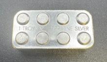 1 Troy Oz .999 Fine Silver Bullion Brick