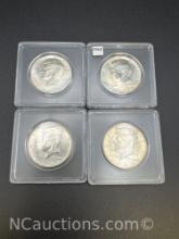 4 1964 Kennedy 90% Silver Half Dollars