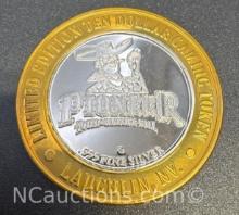 Limited Edition Pioneer .999 Fine Silver $10 Gaming Token Coin 37 Grams