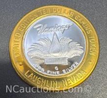 Limited Edition Flamingo .999 Fine Silver $10 Gaming Token Coin 38 Grams