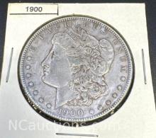 1900 Morgan Silver Dollar 90% Silver Coin 28 Grams