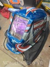 Lincoln Electric All American Viking Welding Helmet Digital Self Darkening Used