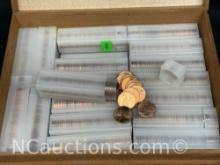 Large Assortment of Pennies 1970s-2000s 5418g