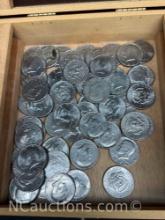 Assorted Kennedy Half Dollars 1970s-2000s 662g