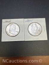 1958-D Franklin 90% Silver Half Dollars