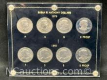 Susan B Anthony Dollars 1979, 1980 including S Proofs