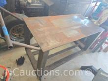 Steel Shop cart with wheels