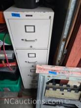 File cabinet with contents - tools Sawhorses etc.
