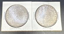 2 1921-D Morgan Silver Dollars 90% Silver Coins 56 Grams