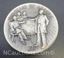 1867 Purchase Of Alaska Sterling Silver Coin 34. Grams
