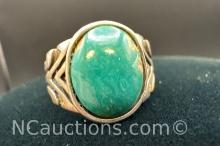 Sterling Silver Turquoise Ring 6. Grams Size 6.5
