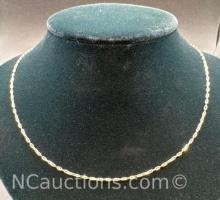 14kt White Gold Chain Necklace 2.52 Grams
