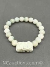 Multicolored Jade Bead Bracelet 43g Total