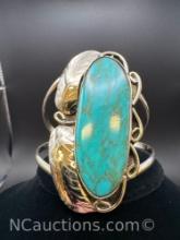 Navajo Turquoise Cuff Bracelet 45. Grams