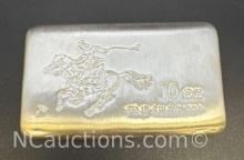 Pony Express 10 Oz .999 Fine Silver Bullion Bar